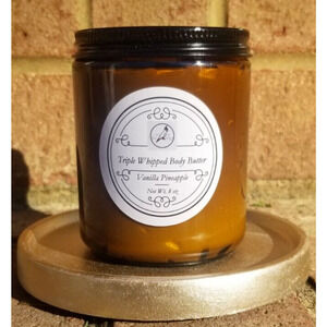 Vanilla Pineapple Tropical Essence Moisturizing Body Butter 8oz Silky Cream TnJs